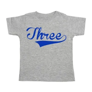 3rd Birthday Boy Short Sleeve T-Shirt - Gray