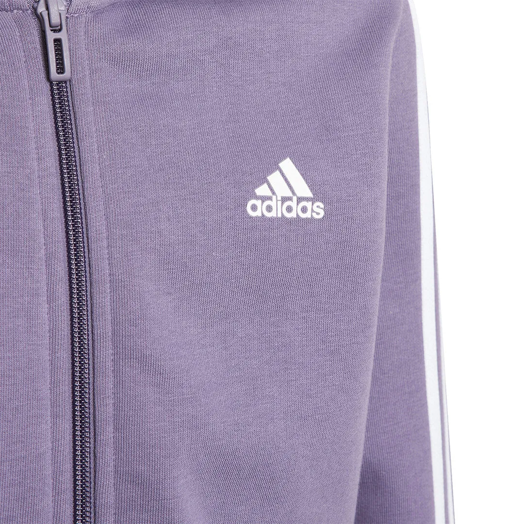 adidas - Kids' (Junior) Essentials 3-Stripes Fleece Full Zip Hoodie (IJ6293)