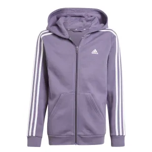 adidas - Kids' (Junior) Essentials 3-Stripes Fleece Full Zip Hoodie (IJ6293)