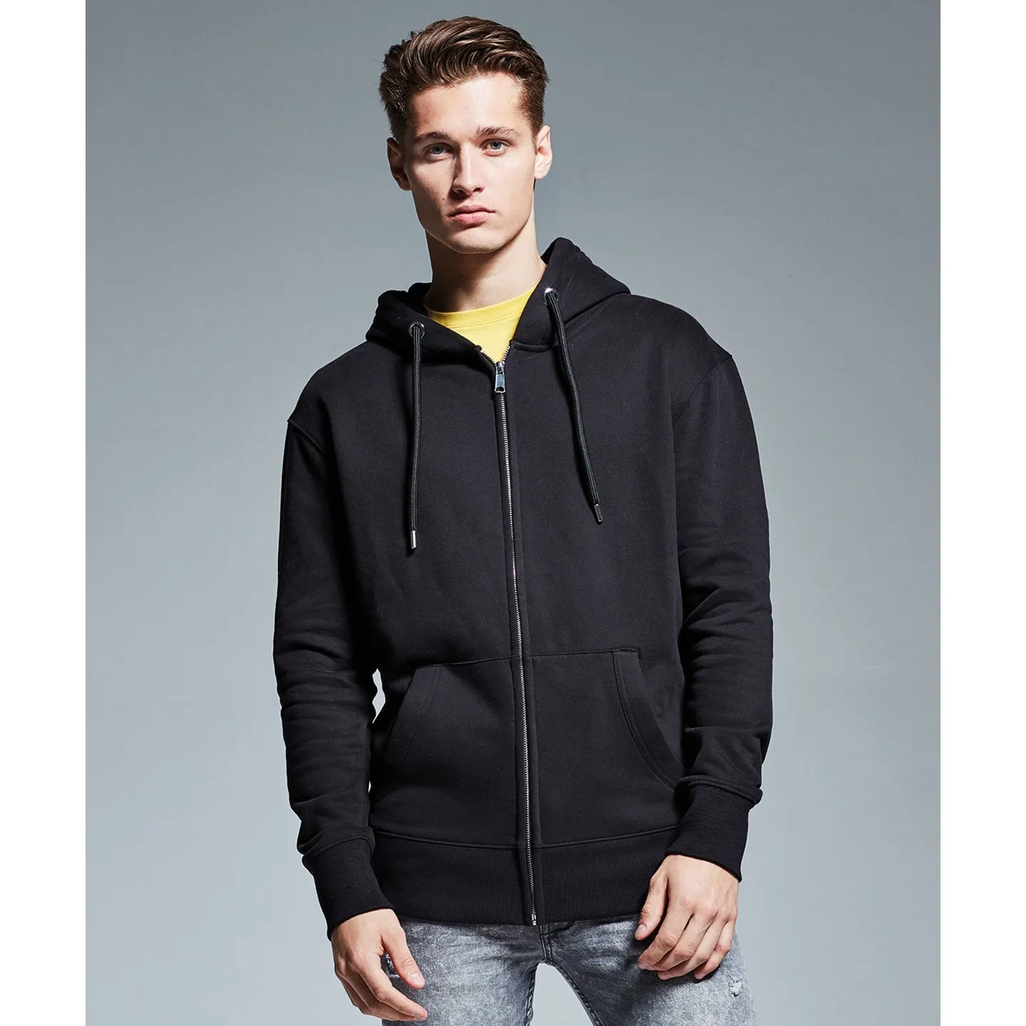 Anthem Mens Organic Full Zip Hoodie