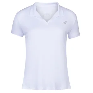 Babolat Play Girls Polo - White/White