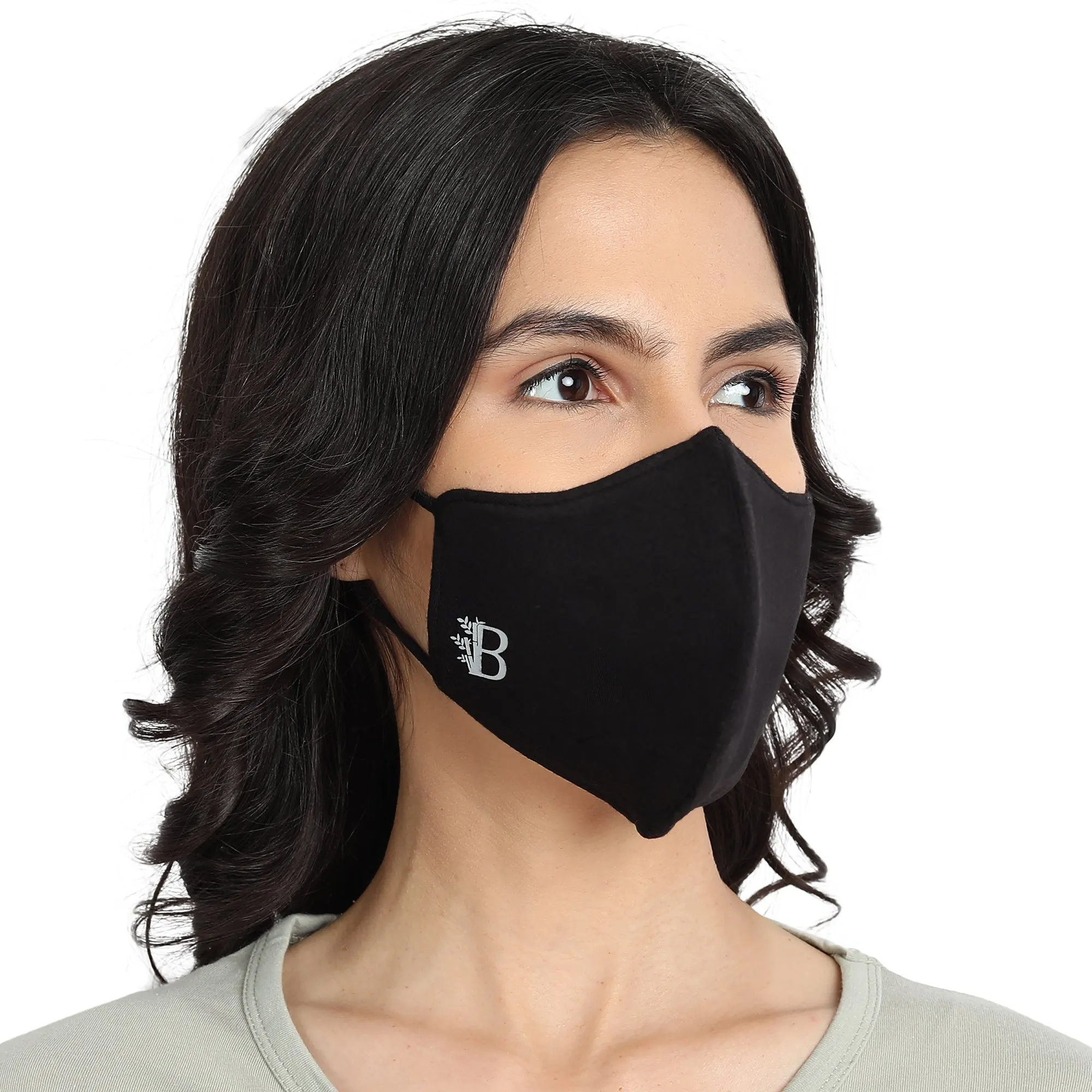 Bamboology Trends Bamboo Fabric Women's Face Mask | 5 Layer filtration | Pack of 2