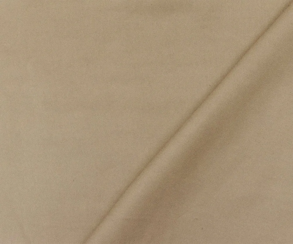 Beige Rayon Challis Solid Woven Fabric