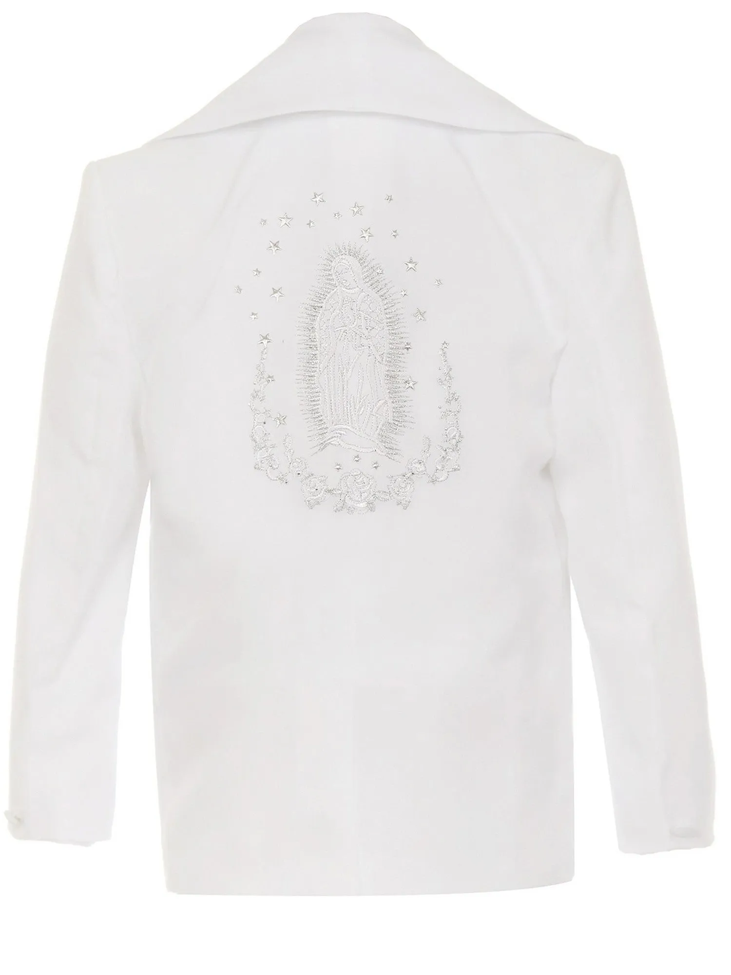 Big Boys White 5-pc Virgin Mary Embroidery First Communion Suit 8-20