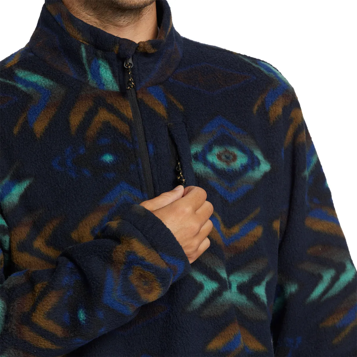 Billabong Boundary Half-Zip Mock Neck Polar Fleece Sweatshirt