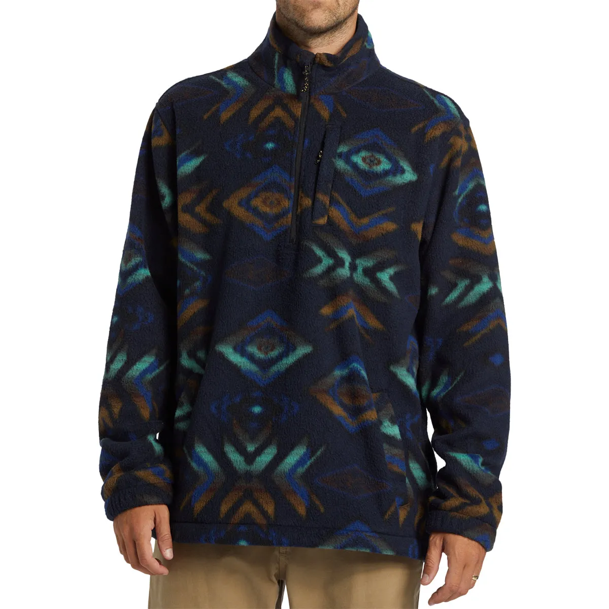 Billabong Boundary Half-Zip Mock Neck Polar Fleece Sweatshirt