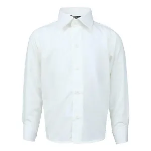 BOYS LONG SLEEVE SHIRT - CREAM