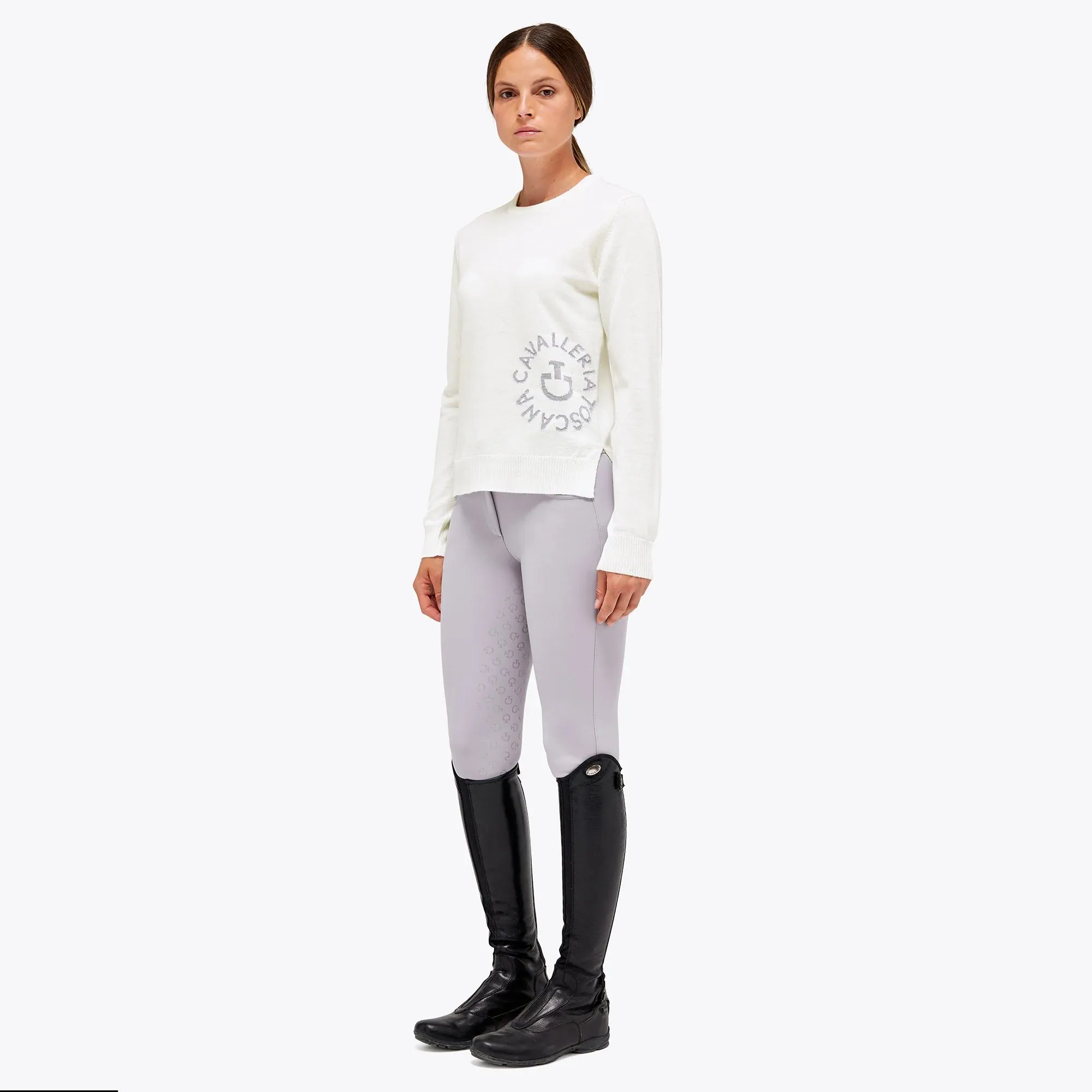 Cavalleria Toscana Merino Blend Crew Neck Sweater