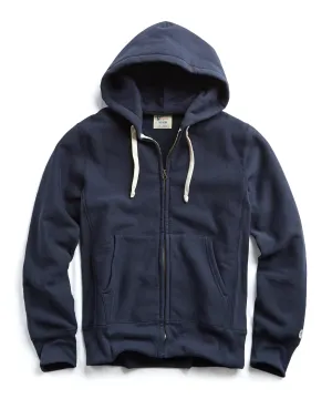 Champion Heavyweight Full Zip Hoodie in Navy