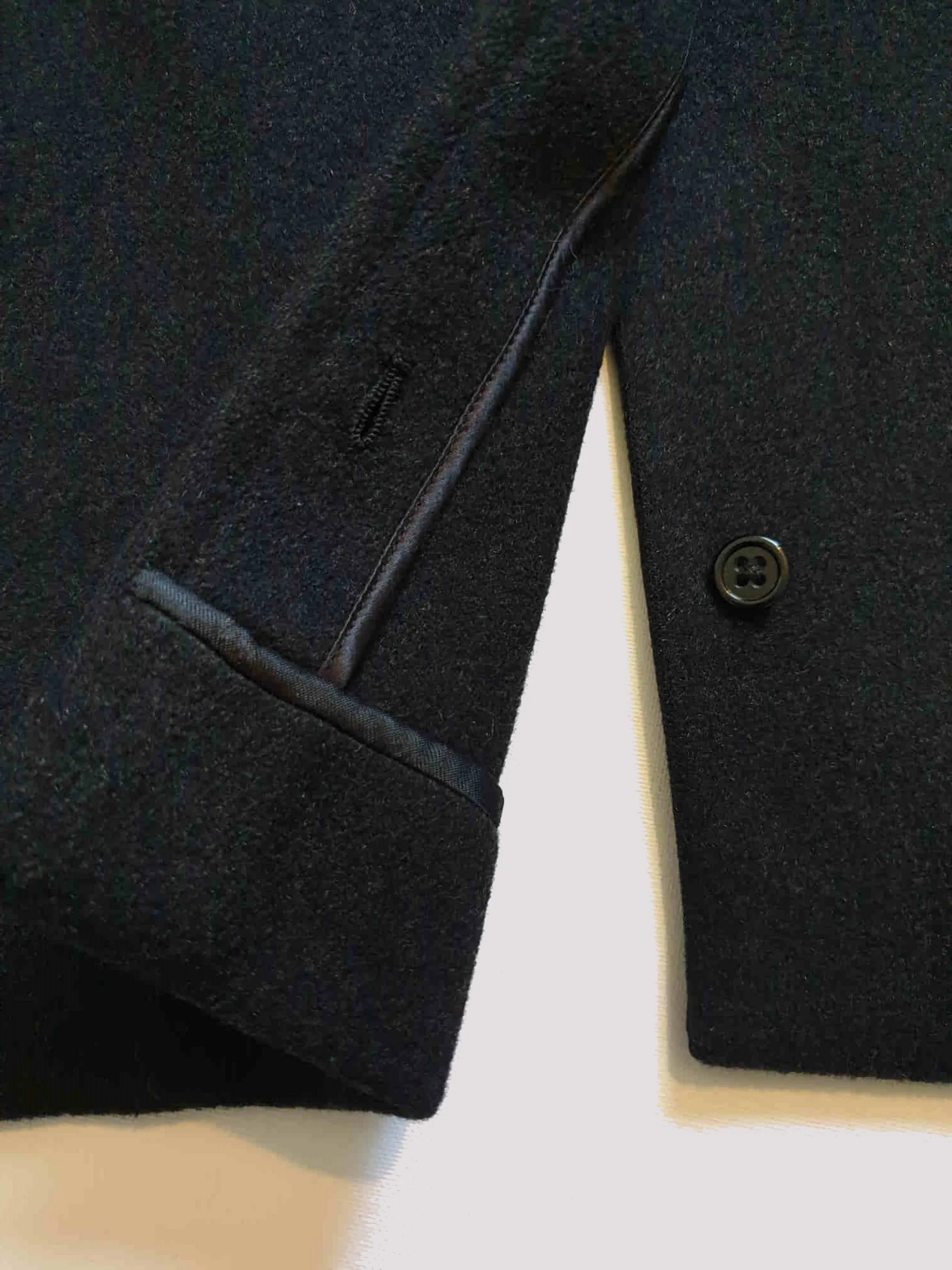 Charles Bud Tingwell Estate - Black Wool Overcoat by Aquascutum