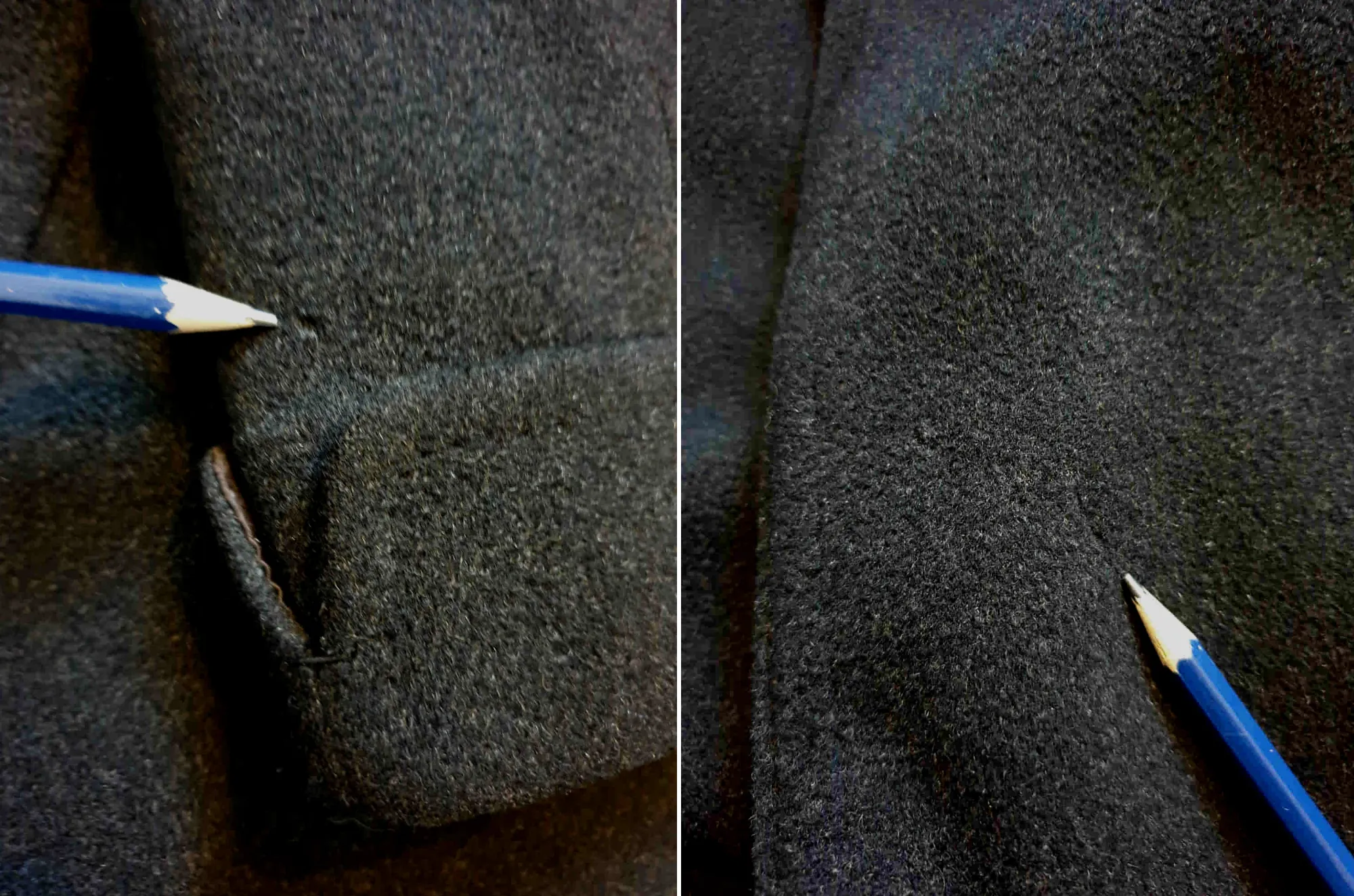 Charles Bud Tingwell Estate - Black Wool Overcoat by Aquascutum