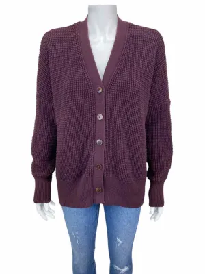 Eileen Fisher Women's Cashmere Waffle Sweater Wine Size XS-S (runs big)