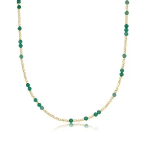 Enewton - 15 inch Choker - Hope Unwritten Gemstone - Green Onyx