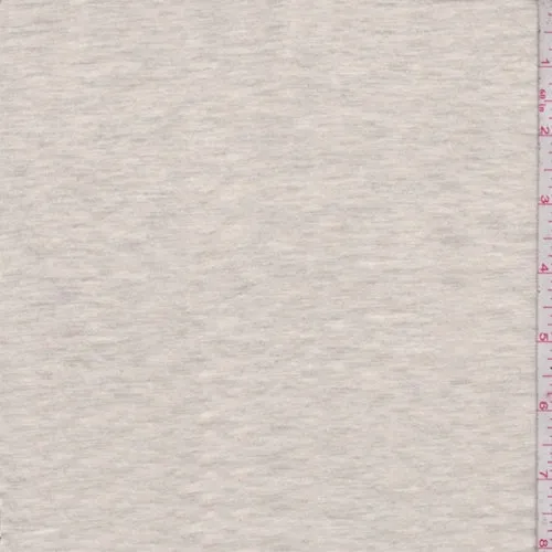 Heather Cream/Grey T-Shirt Knit Fabric