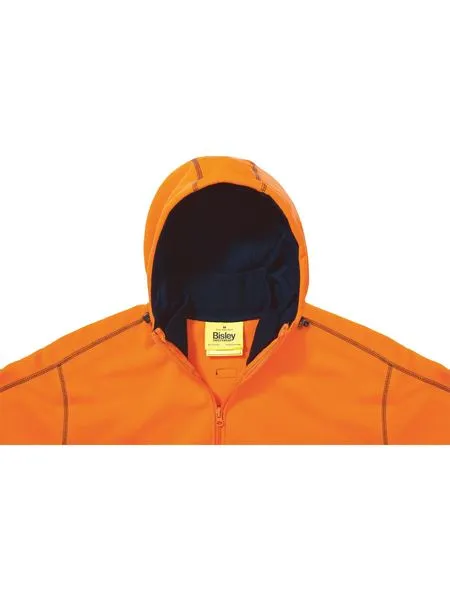 Hi Vis Zip Front Fleece Hoodie - BK6819