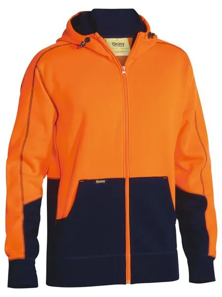 Hi Vis Zip Front Fleece Hoodie - BK6819