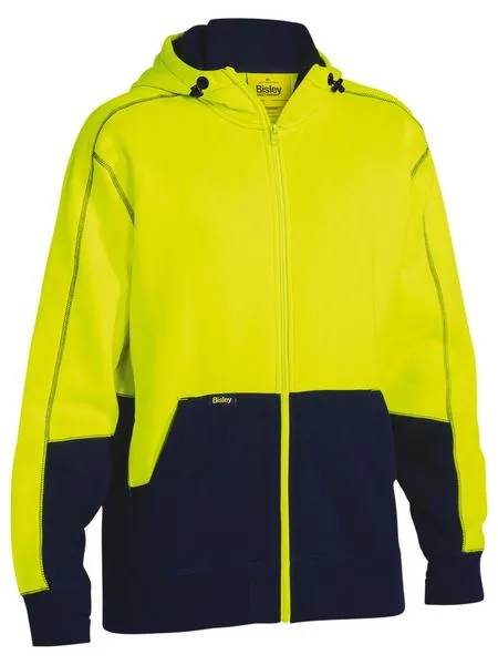 Hi Vis Zip Front Fleece Hoodie - BK6819