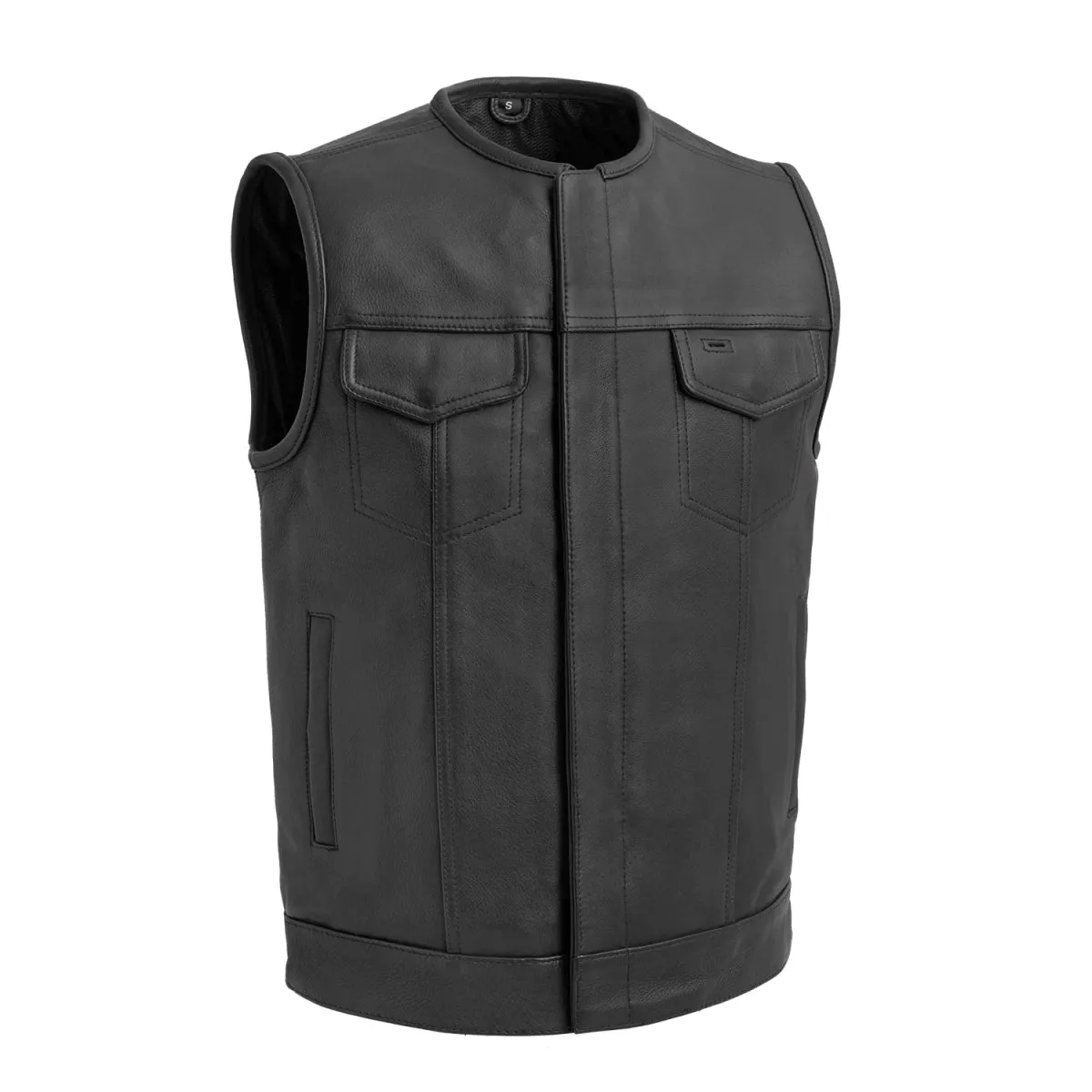 Highside Men's Motorcycle Leather Vest