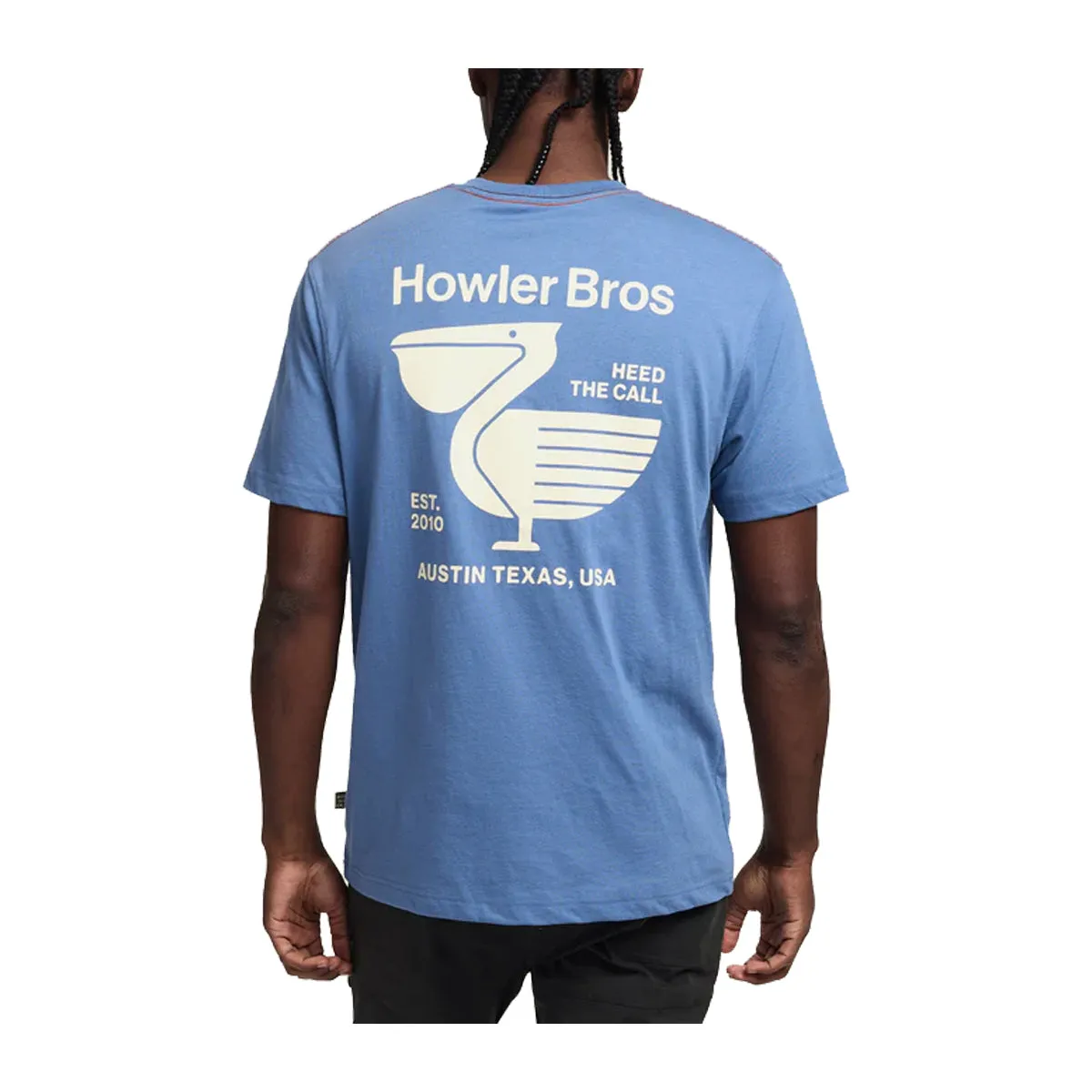 Howler Bros Blended Pocket T-Shirt Pelican Postage : Blue Horizon