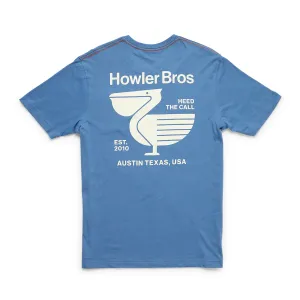 Howler Bros Blended Pocket T-Shirt Pelican Postage : Blue Horizon