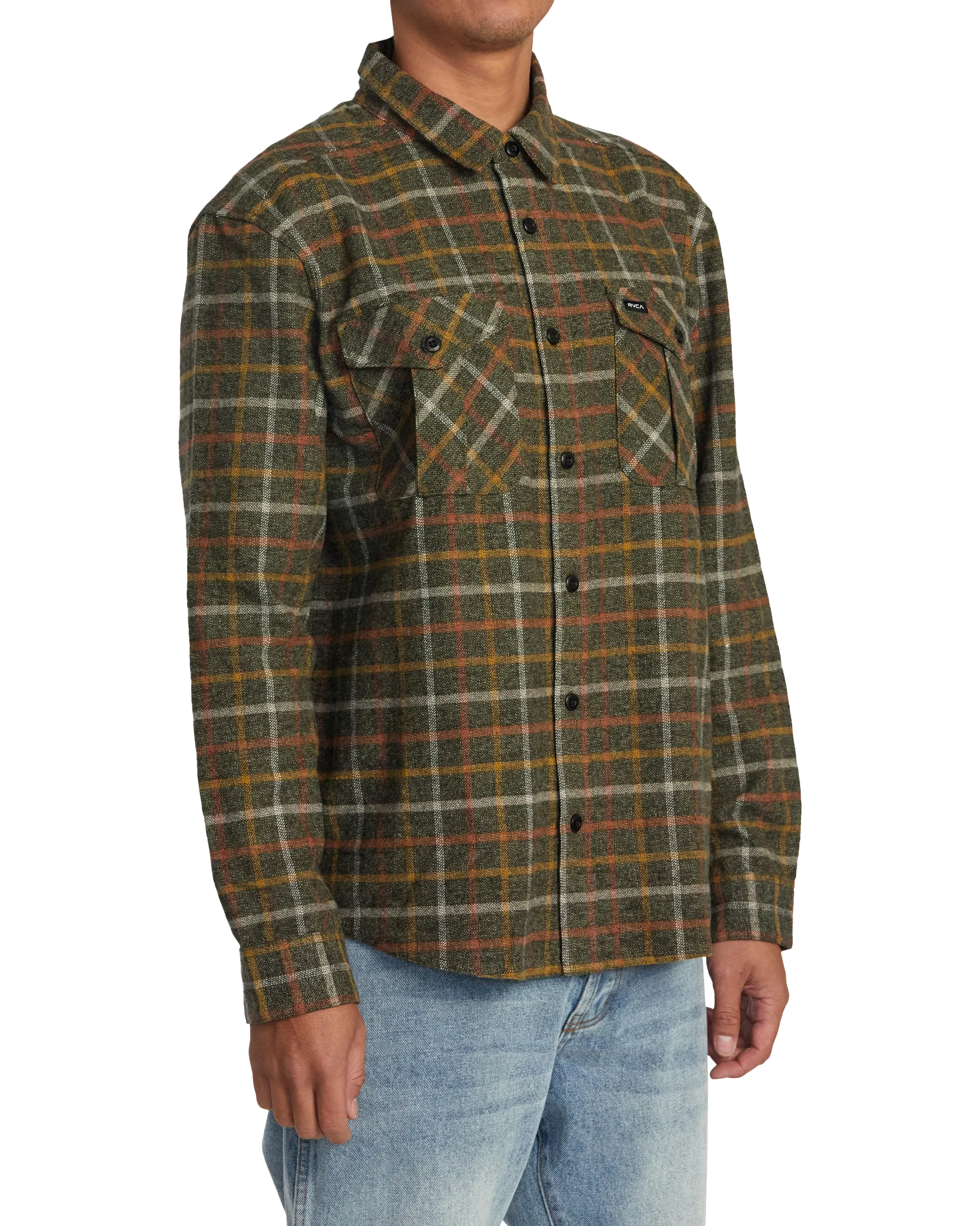 Hughes Flannel Shirt in Warm Grey