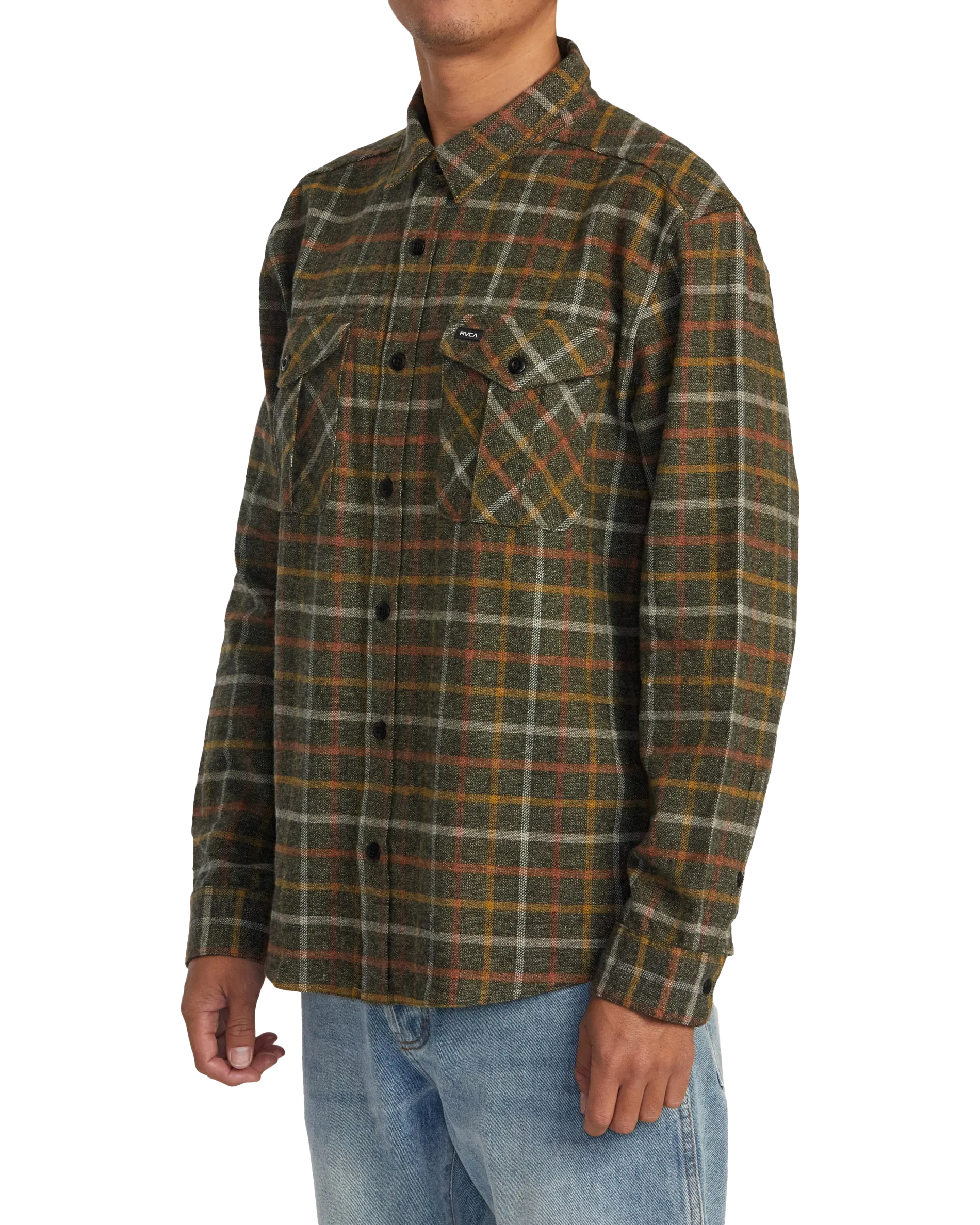 Hughes Flannel Shirt in Warm Grey