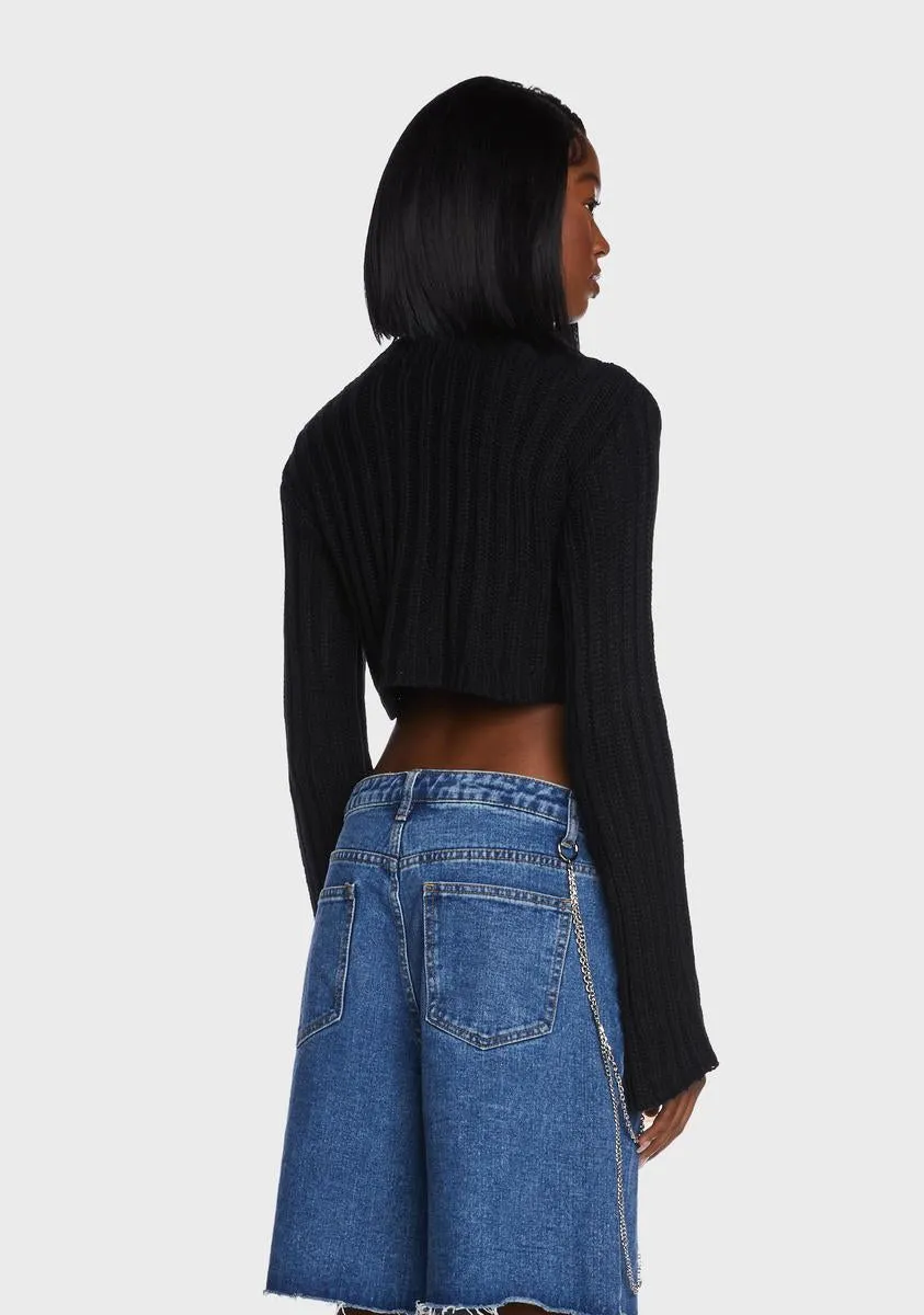 Incognito Queen Cropped Sweater