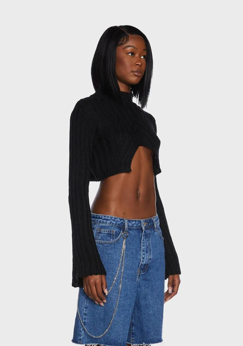 Incognito Queen Cropped Sweater