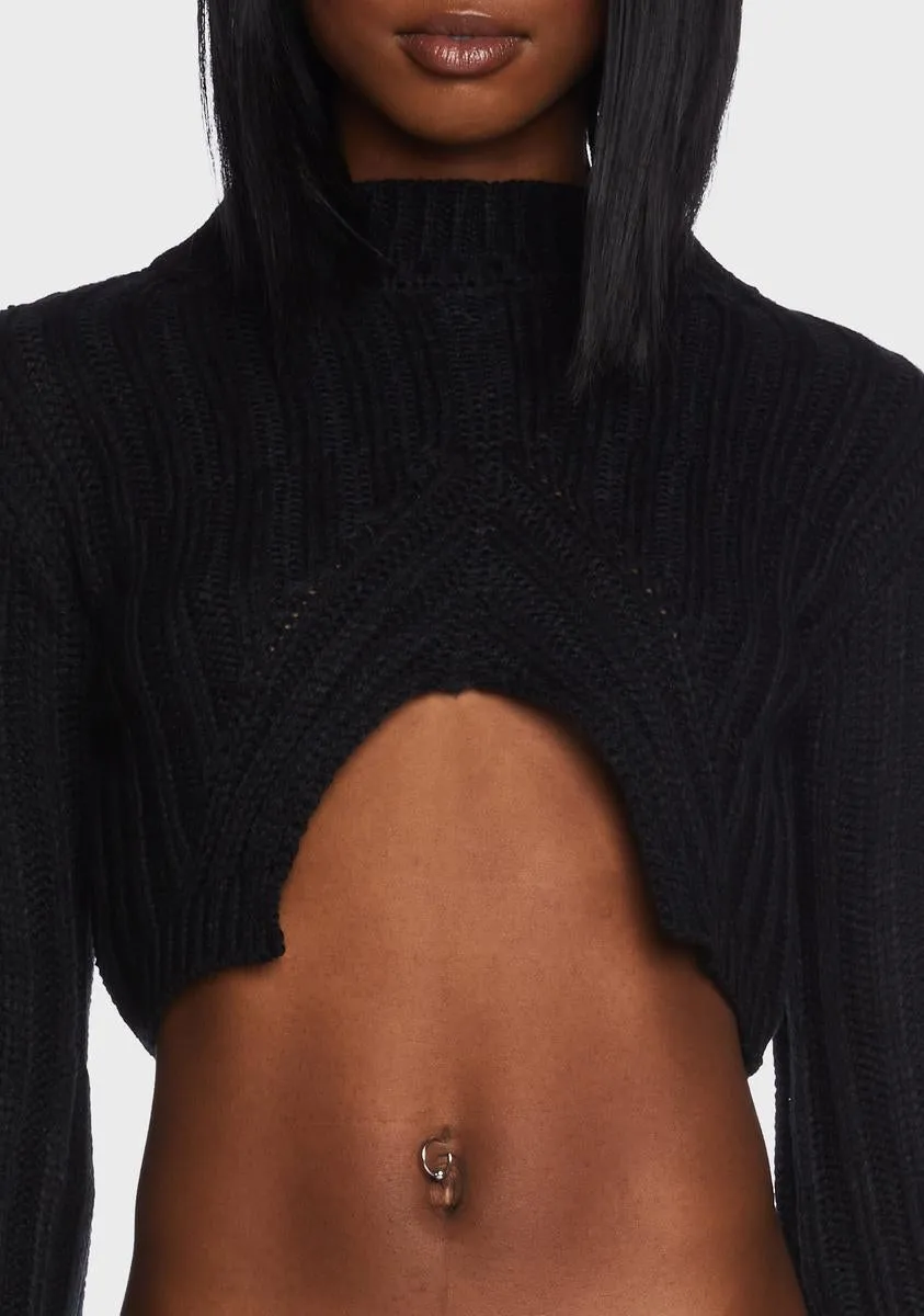 Incognito Queen Cropped Sweater