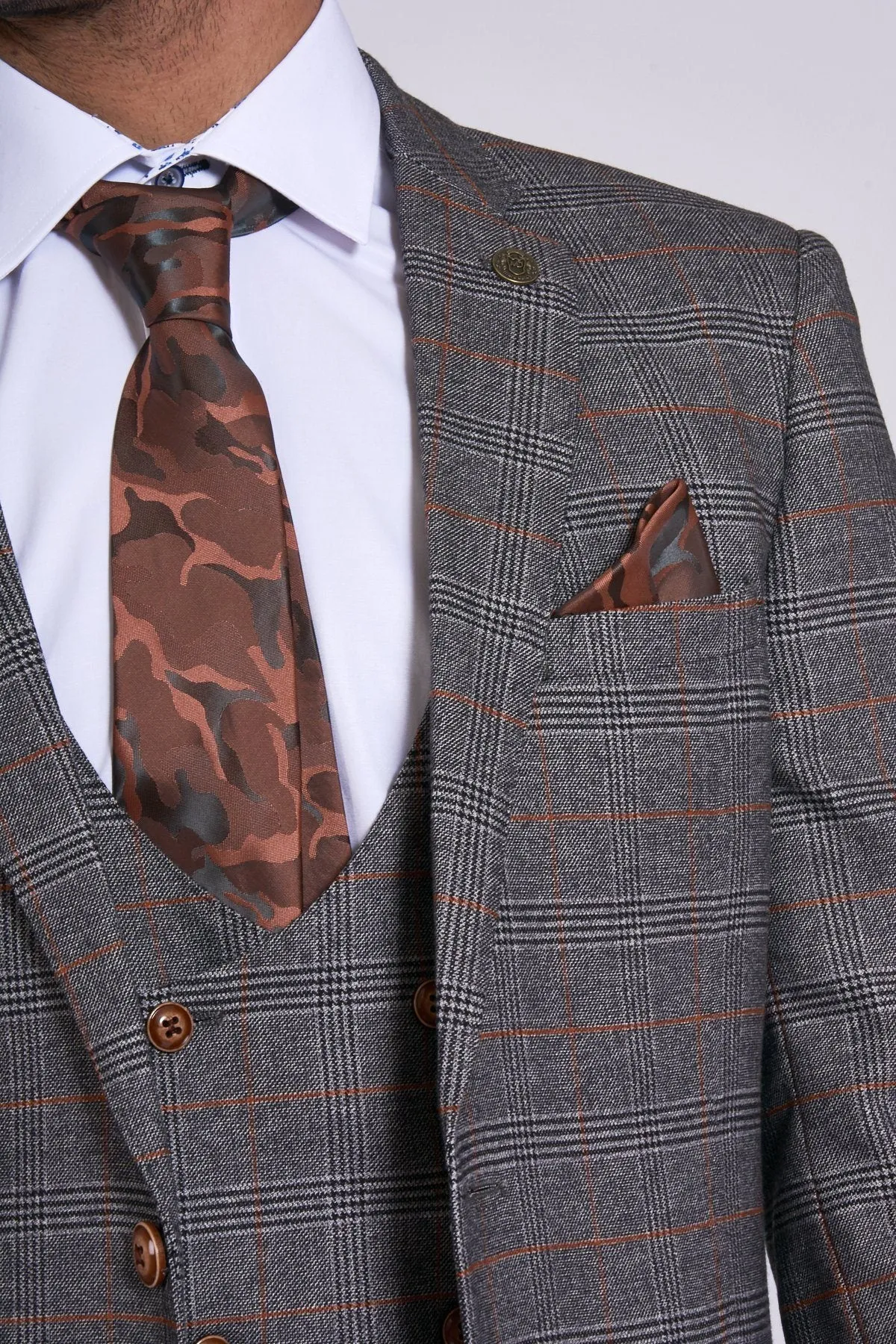 Jenson Grey Check Wedding Suit | Wedding Suit | Office Wear