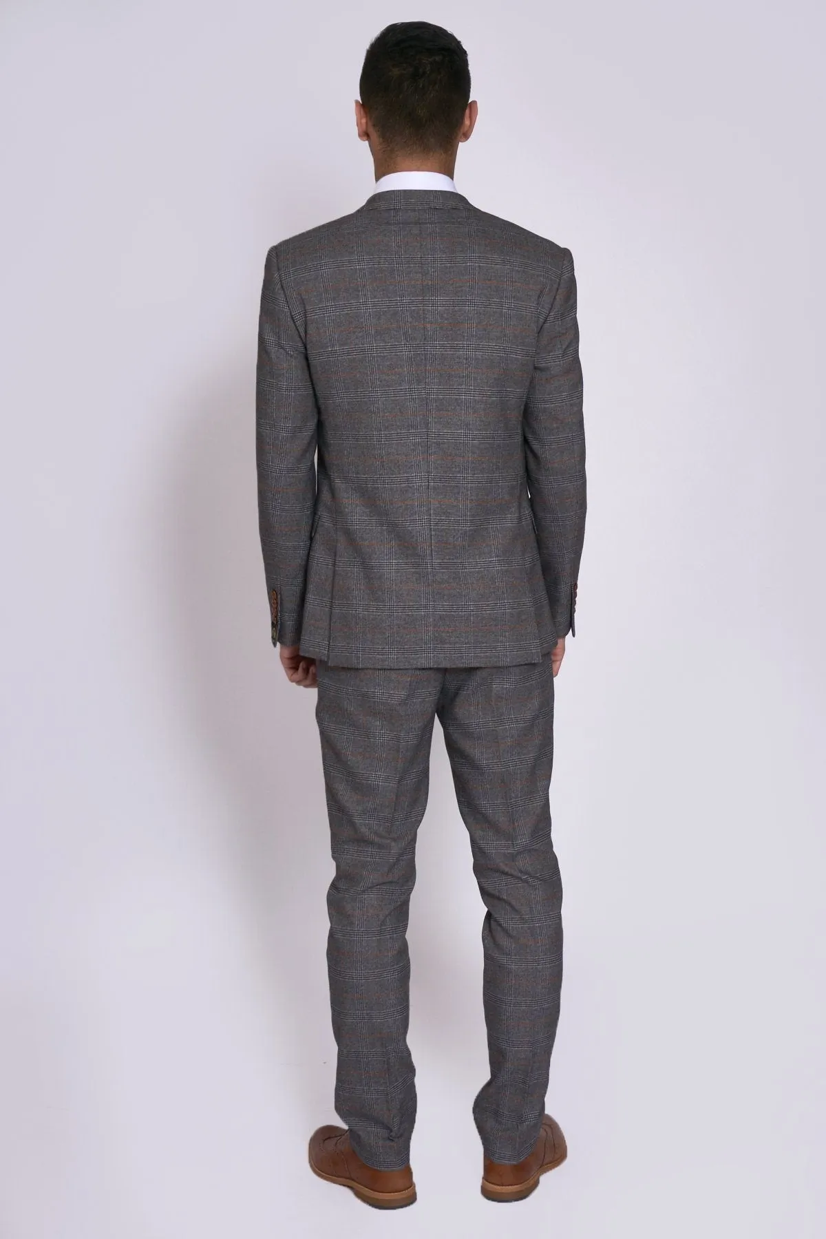 Jenson Grey Check Wedding Suit | Wedding Suit | Office Wear