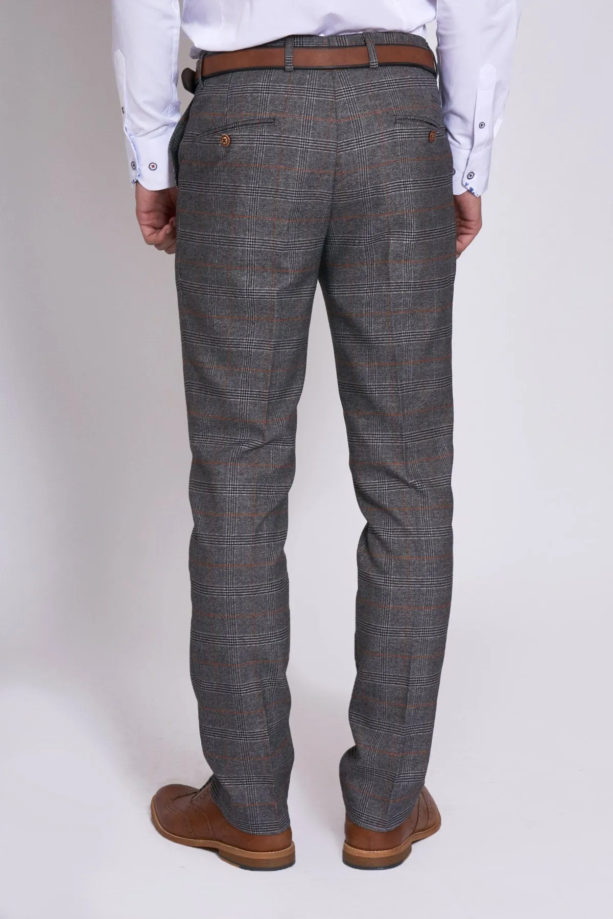 Jenson Grey Check Wedding Suit | Wedding Suit | Office Wear