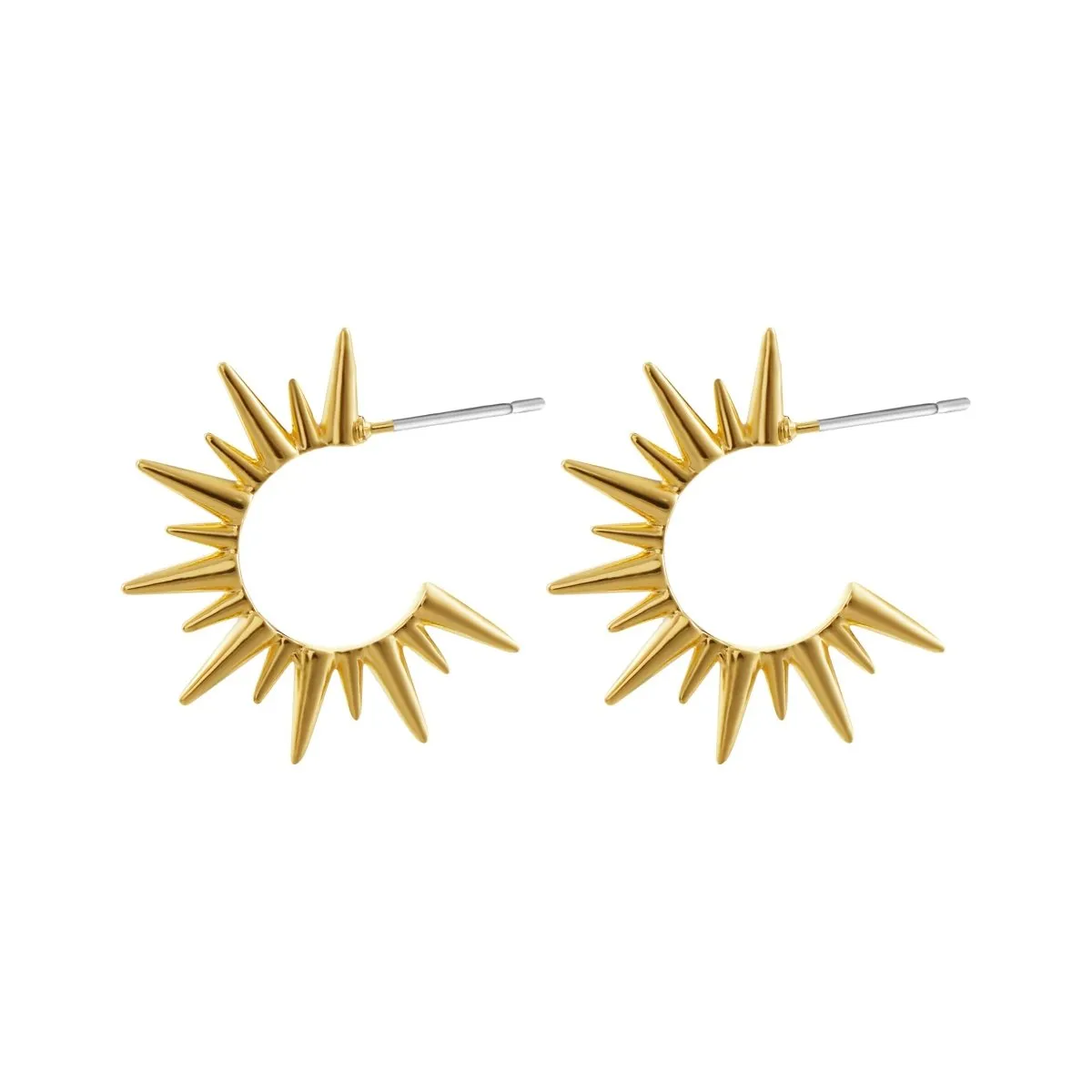 Kyerlyn Sun Shaped Hoop Earrings