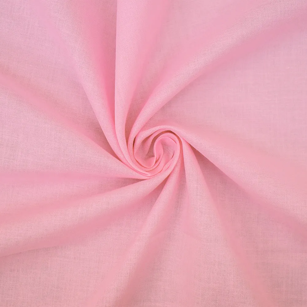 Light Pink Cotton Solid Batiste Woven Fabric