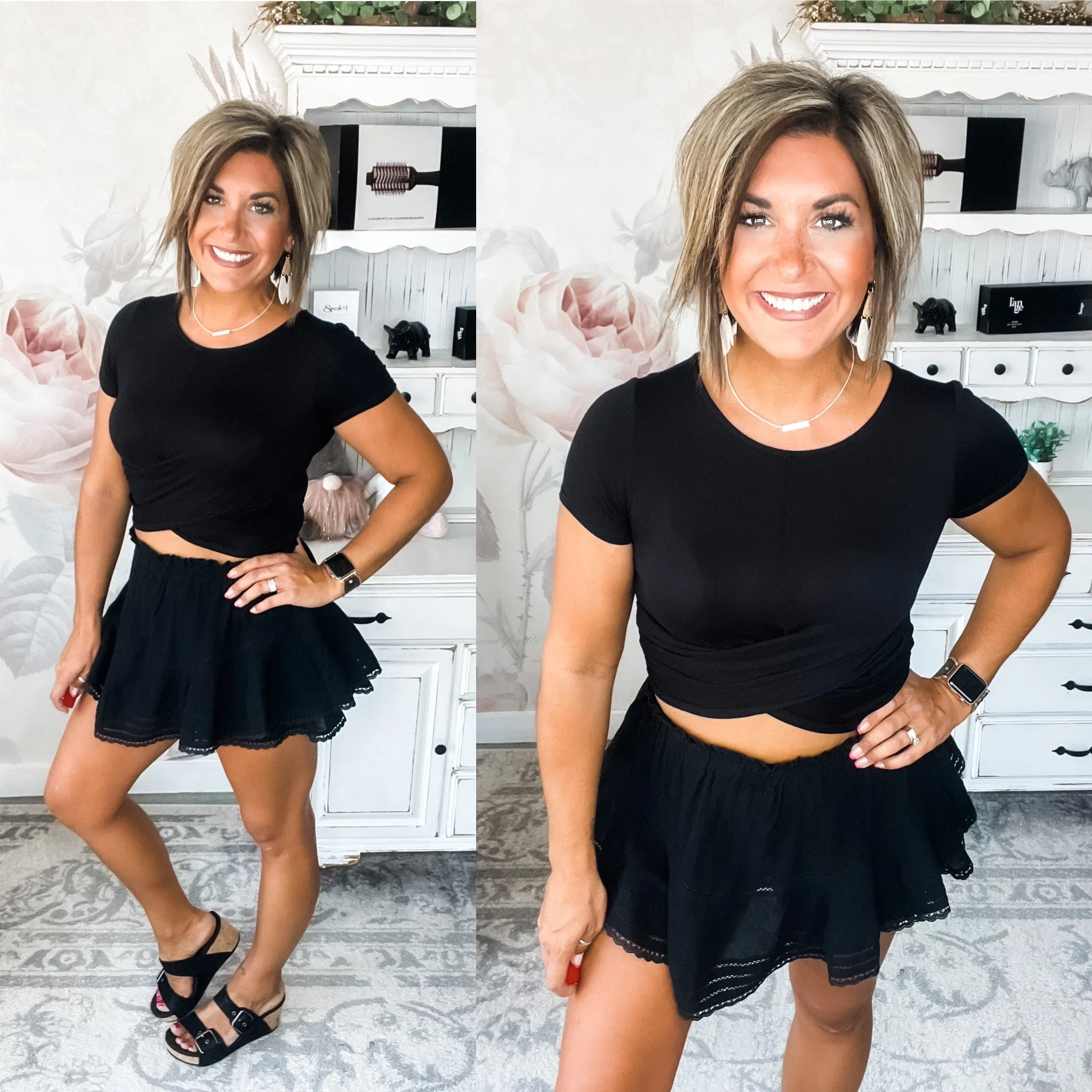 Look So Cute Skort - Black