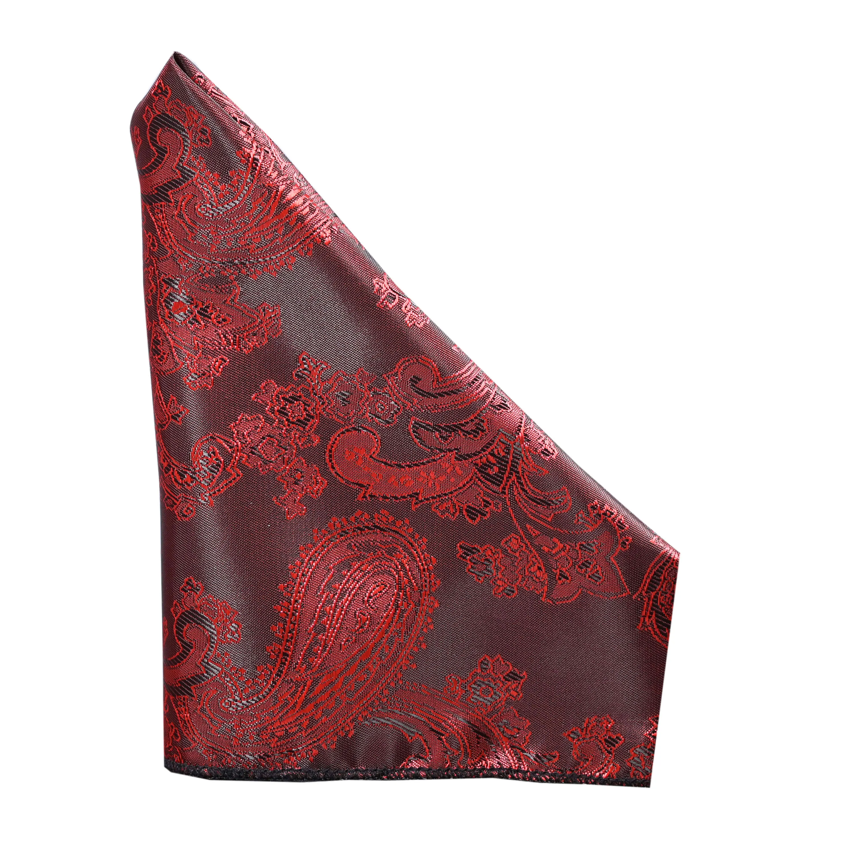 Maroon Self Printed Pocket Square