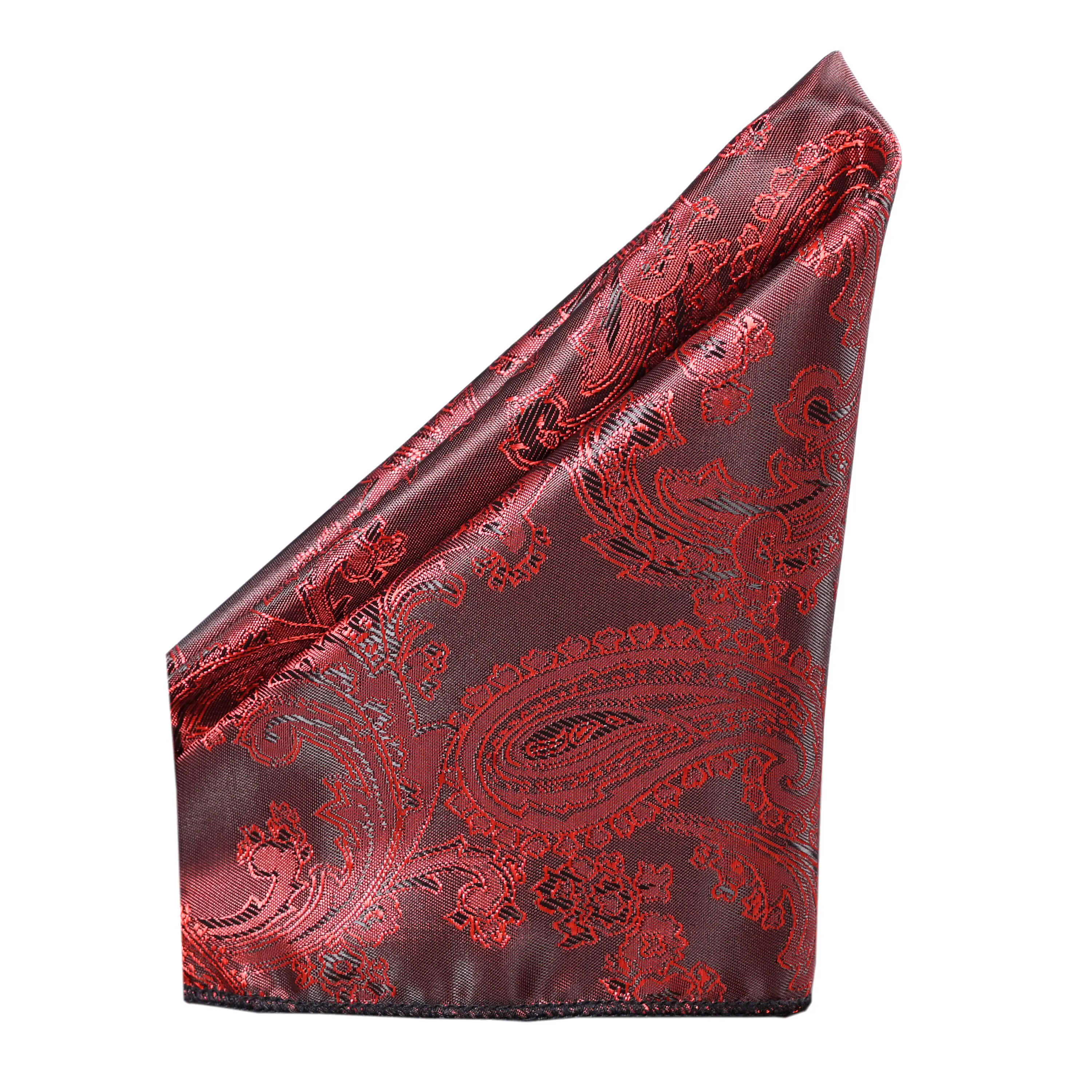 Maroon Self Printed Pocket Square