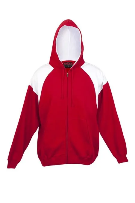 Men's Shoulder Contrast Zip Hoodie - F303HZ