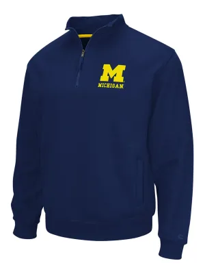 Michigan Wolverines Colosseum Zone 1/4 Zip Long Sleeve Fleece Pullover