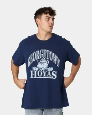 National Collegiate Athletic Association Georgetown Hoyas Vintage Mascot T-Shirt Washed Navy