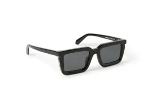 Off-White Tucson Square Sunglasses Black/Dark Grey