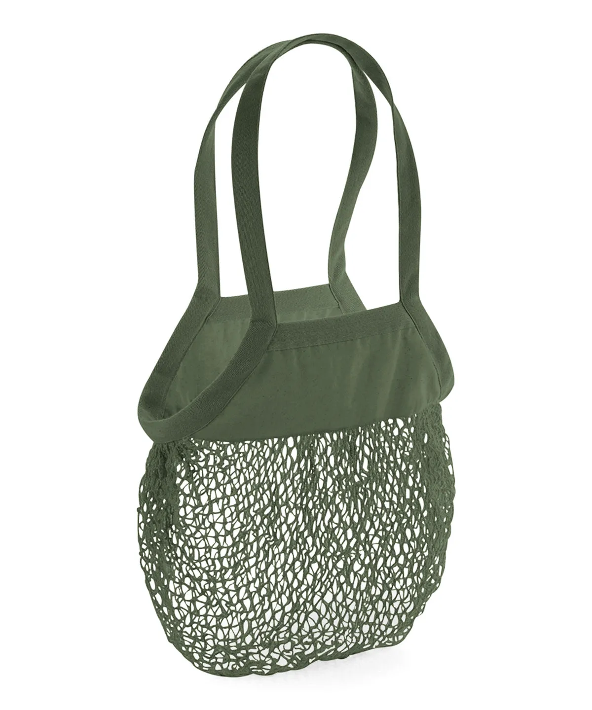 Organic cotton mesh grocery bag | Olive Green