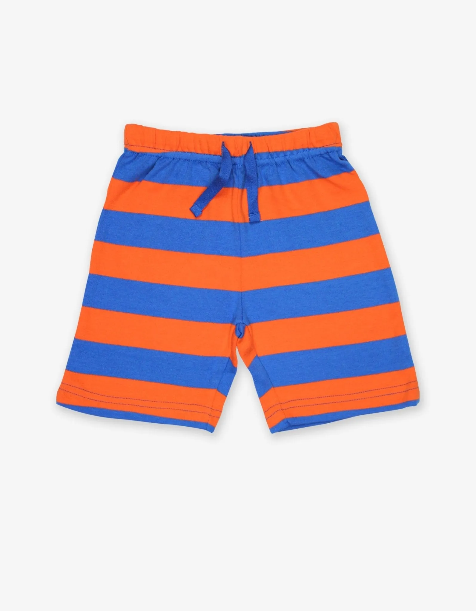 Organic Orange and Blue Stripe Shorts