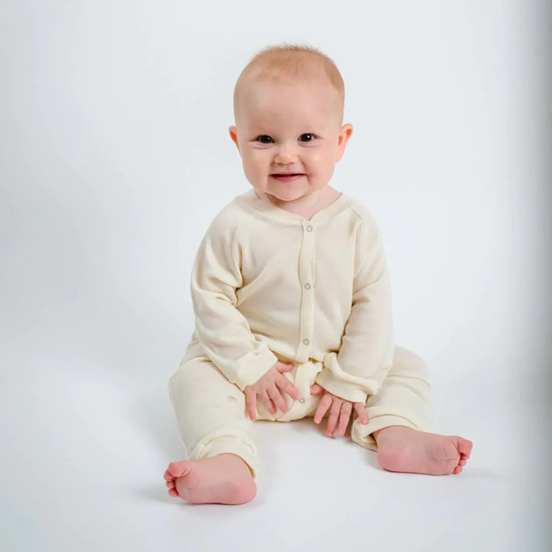 Organic Wool/Silk Sleep Romper