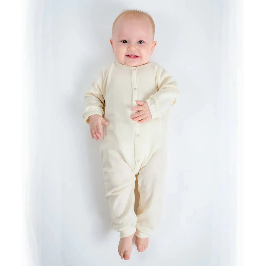 Organic Wool/Silk Sleep Romper