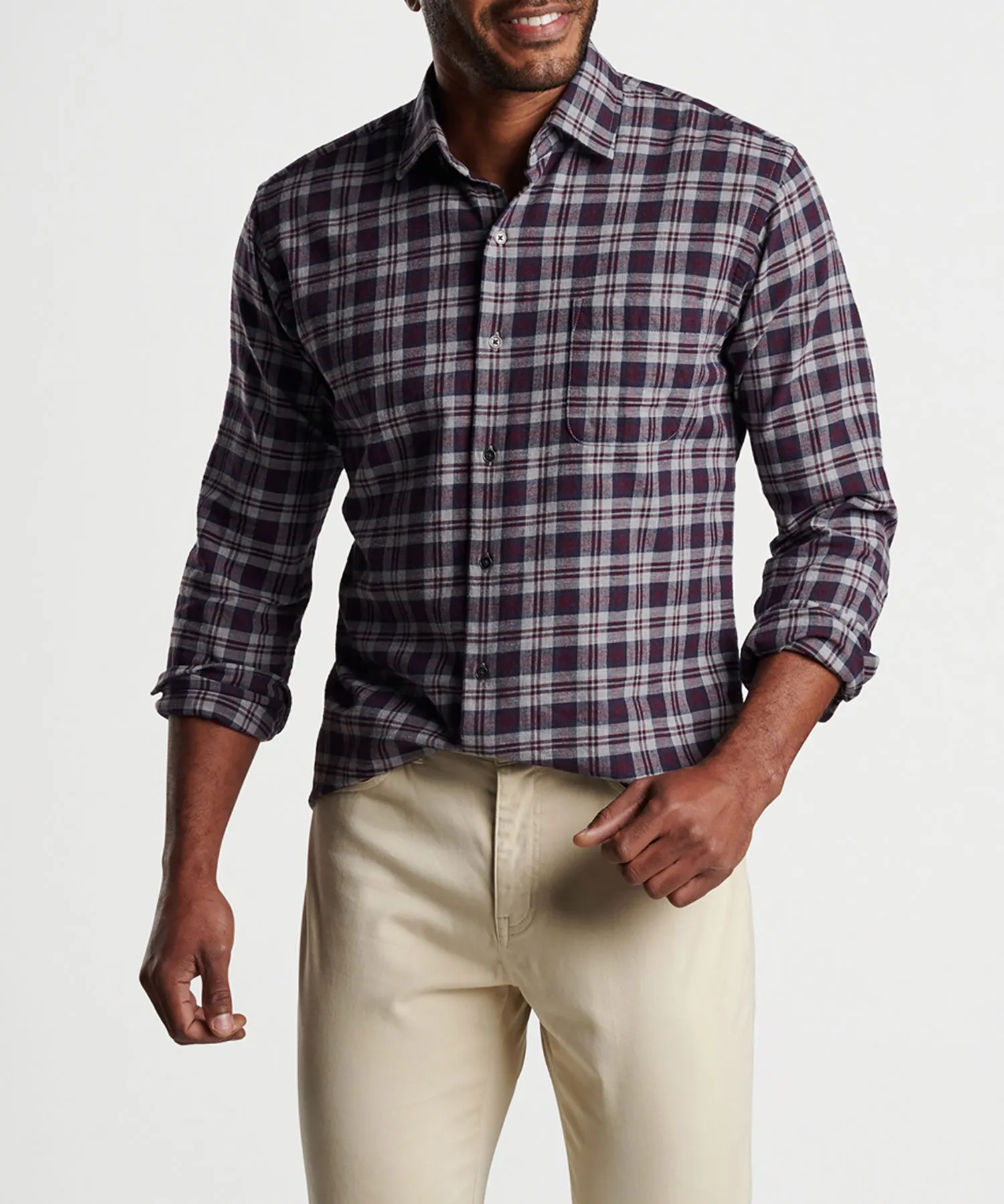 Peter Millar Long Sleeve Maywood Sport Shirt