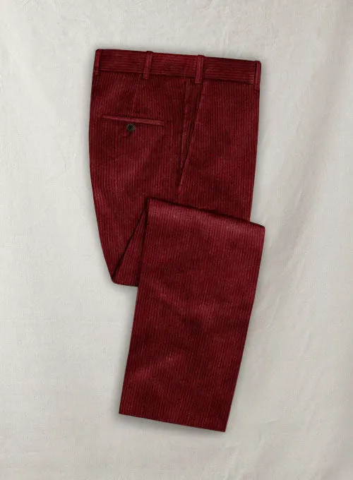 Solbiati Spring Wine Corduroy Suit