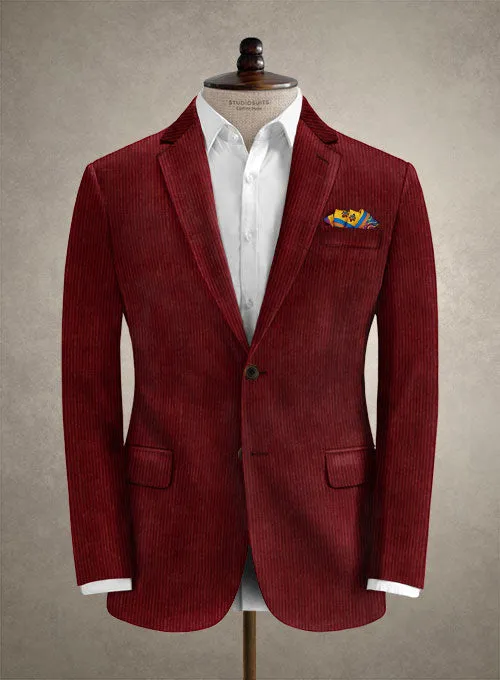 Solbiati Spring Wine Corduroy Suit