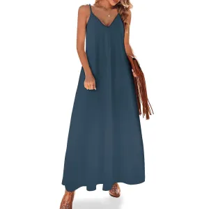 Spaghetti Strap Ankle-Length Dress Long dress Rhino