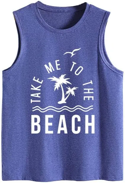 Summer Beach Lover Tees Shirt Women Take me to The Beach Birthday Gift Tank